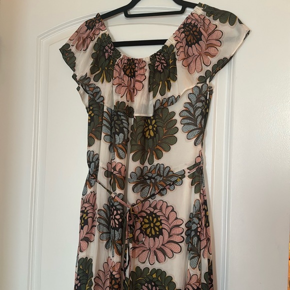 LOFT Floral Off the Shoulder Lined Maxi Dress - Picture 4 of 8